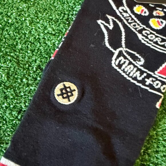 STANCE ELF Food Groups Multicolor Christmas Festive Socks Crew Socks Size L NEW - Picture 4 of 7